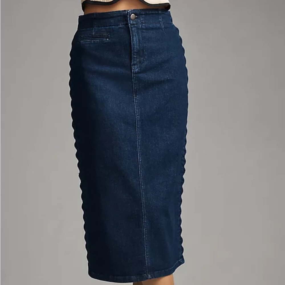 Maeve Denim Pencil Skirt